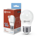 Лампа светодиодная IN HOME LED-шар-VC матовая, мощность - 14 Вт, цоколь - E27, световой поток - 1330 лм, цветовая температура - 6500 K, форма - шар