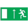 Наклейка NAVIGATOR «Направление к эвакуационному выходу прямо» левосторонний 100х200 мм самоклеящаяся Наклейка NAVIGATOR «Направление к эвакуационному выходу прямо» левосторонний 100х200 мм самоклеящаяся