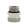 Ниппель Itap Multi-Fit 518 Дн15х15 Ру20 для металлопластиковых труб, переходной, с уплотнительным кольцом, наружная / наружная, корпус - никелированная латунь