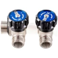 Коллектор IVANCI IVC.106600 3/4x1/2″ Ду20x15 Ру10 с регулирующими вентилями, 2 выхода, присоединение - внутренняя/наружная резьба, корпус - латунь