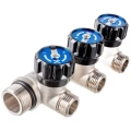 Коллектор IVANCI IVC.106600 3/4x1/2″ Ду20x15 Ру10 с регулирующими вентилями, 3 выхода, присоединение - внутренняя/наружная резьба, корпус - латунь