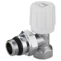 Клапан термостатический IVANCI IVC.103003 3/4″ Ду20 Ру10 ручной, угловой, для радиаторов, со стопорным кольцом, внутренняя / наружная резьба, корпус - латунь
