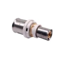 Муфта редукционная K-flex SOLID Ду26x16 Ру10 для металлопластиковых труб, корпус - латунь CW617N, уплотнение - EPDM, присоединение - компрессионное