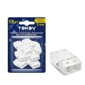 Клемма строительно-монтажная TOKOV ELECTRIC СМК 2273 450 В, 24 А, зажимов - 2 шт., количество - 10 шт., цвет - белый Клемма строительно-монтажная TOKOV ELECTRIC СМК 2273 450 В, 24 А, зажимов - 2 шт., количество - 10 шт., цвет - белый