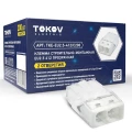 Клемма строительно-монтажная TOKOV ELECTRIC СМК 2273 450 В, 24 А, зажимов - 2 шт., количество - 1 шт., цвет - белый