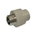 Муфта PP-R Kalde Дн20х1/2″ Ру25 полипропиленовая, комбинированная, наружная резьба/пайка, серая