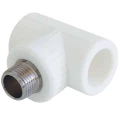 Тройник PP-R KALDE Дн20 Ру25 полипропиленовый, наружная резьба 1/2″ комбинированный белый