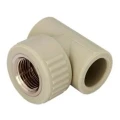 Тройник PP-R KALDE Дн20 Ру25 полипропиленовый, внутренняя резьба 1/2″ комбинированный серый