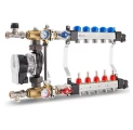 Коллекторная группа KAN-therm InoxFlow USFP 1″x3/4″x7 Ду25х20 Ру6 со смесительной системой с 3-х скоростным насосом, вентилями для электроприводов и расходомерами