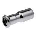 Переходник KAN-therm Steel Ду54х35 Ру16, пресс / пресс, стальной, оцинкованный, ниппельный, для труб из углеродистой стали