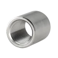 Муфта бочонок Китай 1 1/2″ Ду40 (Дн48,3 мм) нержавеющая сталь AISI316, внутренняя резьба