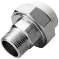 Муфта комбинированная Китай ZFPCL Дн20x1/2″ разъемная, наружная резьба, белая