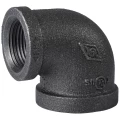 Угольник переходной Китай 3/4x1/2″ Ду20x15 90° корпус - ковкий чугун, внутренняя/внутренняя резьба