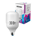 Лампа светодиодная КОСМОС HW матовая, мощность - 30 Вт, цоколь - E27, световой поток - 2650 лм, цветовая температура - 6500 K, форма - цилиндрическая