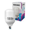 Лампа светодиодная КОСМОС HWLED матовая, мощность - 100 Вт, цоколь - E27/E40, световой поток - 9500 лм, цветовая температура - 6500 K, форма - цилиндрическая