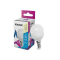 Лампа светодиодная КОСМОС шар матовая, мощность - 7,5 Вт, цоколь - E14, световой поток - 600 лм, цветовая температура - 3000 K, форма - шар