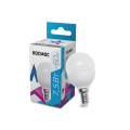 Лампа светодиодная КОСМОС шар матовая, мощность - 7,5 Вт, цоколь - E14, световой поток - 600 лм, цветовая температура - 4500 K, форма - шар