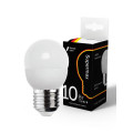 Лампа светодиодная КОСМОС Supermax шар матовая, мощность - 10 Вт, цоколь - E27, световой поток - 800 лм, цветовая температура - 4000 K, форма - шар