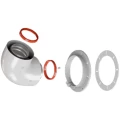 Начальный участок ROMMER Ду60x100 90° универсальный, фланец в комплекте