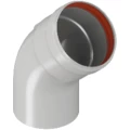 Отвод ROMMER Ду60x100 45° промежуточный (мама/папа)