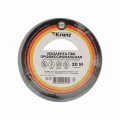 Изолента Kranz KR-09-2808, 19 мм, длина - 20 м, профессиональная самозатухающая, материал - поливинилхлорид, цвет - серый