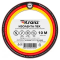 Изолента самозатухающая KRANZ ширина - 15 мм, длина - 10 м, толщина - 0.13 мм, материал - поливинилхлорид, цвет - красный Изолента самозатухающая KRANZ ширина - 15 мм, длина - 10 м, толщина - 0.13 мм, материал - поливинилхлорид, цвет - красный