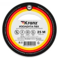 Изолента самозатухающая KRANZ ширина - 19 мм, длина - 25 м, толщина - 0.13 мм, материал - поливинилхлорид, цвет - белый Изолента самозатухающая KRANZ ширина - 19 мм, длина - 25 м, толщина - 0.13 мм, материал - поливинилхлорид, цвет - белый