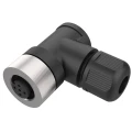 Разъем LANBAO QE12-N5G 1001 для датчиков, угловой, 250В, IP67, материал корпуса - пластик
