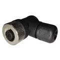 Разъем LANBAO QE12-N5G для датчиков, угловой, 250В, IP67, материал корпуса - пластик