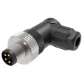 Разъем LANBAO QE8-W4G  для датчиков, угловой, 60В, IP67, материал корпуса - пластик