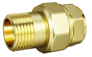 Сгон LD Pride 1/2″ Ду15 Ру40 американка,разъемный,внутренняя резьба/наружная резьба, корпус — латунь