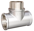 Тройник LD Pride LD.67.521 3/4″ Ду20 латунь никель ВР-НР-ВР