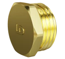 Пробки LD Pride 1/2″ Дн15 Ру40 латунные с наружной резьбой