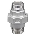 Американка LEADTEK 1/4″ Ду8 Ру16 резьбовая, присоединение - наружная / наружная резьба, корпус - нержавеющая сталь AISI304 (CF8)