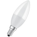 Лампа светодиодная LEDVANCE LED Value LVCLB60 матовая, мощность - 7 Вт, цоколь - E27, световой поток - 560 лм, цветовая температура - 3000 K, форма - свеча