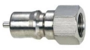 Муфта быстроразъемное соединение LSQ ниппель-KZF-PF-BSP 1/8″ Ду6 Ру135 сталь AISI 304, уплотнение - NBR, присоединение - резьба BSPT