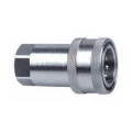 Розетка БРС LSQ S1-SS Дн6.3х1/4″ Ру280, присоединение внутренняя резьба G1/4″, диаметр стыка Dn6.3, корпус - нержавеющая сталь, уплотнение Viton, ISO 7241-А