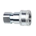 Розетка БРС LSQ S2 Дн6.3х1/4″ Ру345, присоединение внутренняя резьба NPT1/4″, диаметр стыка Dn6.3, корпус - сталь, уплотнение NBR, ISO 7241-B