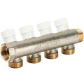 Коллектор LUXOR CP 454 G3/4″ х G3/4″ Ду20 Ру10 EK распределительный, корпус - латунь, 4 отвода
