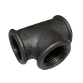 Тройник общепромышленный Китай 1/2″ Ду15 равнопроходной, ковкий чугун, внутренняя резьба, B130