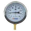Термометр осевой Метер ТБ-100-2 биметаллический 160°С, корпус 100 мм, L=100 мм, присоединение G1/2