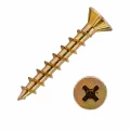 Саморез Китай 4.1х30 (15000шт) для оконного профиля, головка - потайная, диаметр - 4.1мм, длина - 30мм, материал - сталь, наконечник - острый, покрытие - цинк, цвет - желтый, упаковка - 15000шт