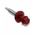 Саморез Китай 6.3х38 RAL3005 (15кг) кровельный (по металлу), головка - шестигранная, диаметр - 6.3мм, длина - 38мм, материал - углеродистая сталь, наконечник - сверло, покрытие - порошковая окраска, цвет - винно-красный, фасовка - 15кг