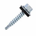 Саморез Китай 4.8х76 (1000шт) кровельный (по дереву), головка - шестигранная, диаметр - 4.8мм, длина - 76мм, материал - углеродистая сталь, наконечник - сверло, покрытие - цинк, цвет - серый, упаковка - 1000шт