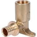 Угольник STOUT SFA-0032 Дн20x1/2″ 90° аксиальный с креплением для трубы PEX