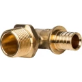 Угольник-переходник STOUT SFA-0005 Дн20x3/4″ 90° аксиальный для трубы PEX Угольник-переходник STOUT SFA-0005 Дн20x3/4″ 90° аксиальный для трубы PEX