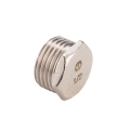 Пробка MVI 1/2″ НР Ду15 Ру40, корпус - никелированная латунь