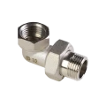 Сгон разъемный MVI 3/4″ Ду20 Ру40, угловой, корпус – никелированная латунь, американка внутренняя/наружная резьба