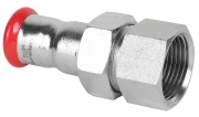 Муфта переходная MVI CF 1 1/2″ Дн42 Ру16 соединительная разъемная ВР, материал - оцинкованная сталь