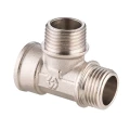 Тройник переходный MVI BF.514 1/2″х1/2″х1/2″ Ду15х15х15 Ру40 ВР/НР/НР, латунный, никелированный